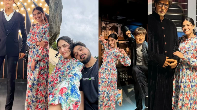 Iqra Kanwal and Areeb Parvaiz captivating pictures from Madame Tussauds Museum