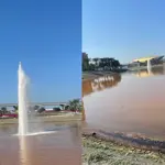 Dubai tea-colored pond water near Emirates mall raises people's concerns