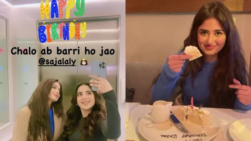 Saboor Aly gives heartwarming birthday surprise to Sajal Aly