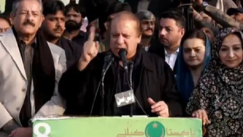 Nawaz at last launches his election campaign from Hafizabad