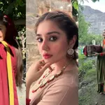 Durefishan Saleem shared beautiful pictures from her latest drama set