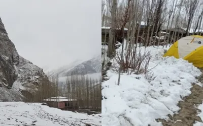 Last village Askole Gilgit-Baltistan receives seasons first heavy snowfall, relief for water woes