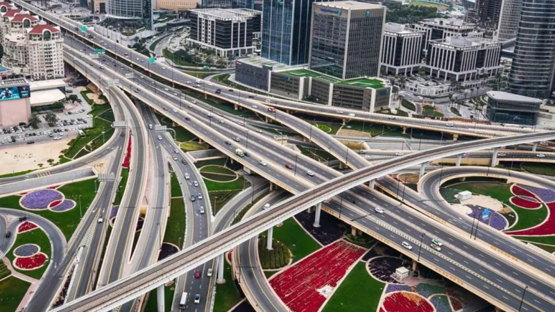 Dubai neighborhood enhanced roads to reduces traffic by 50%