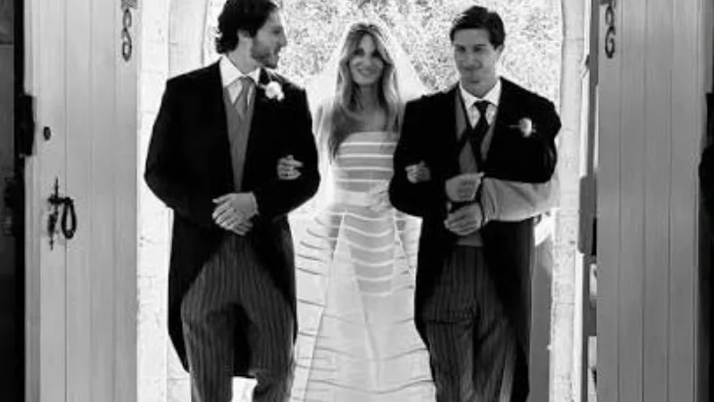 Jemima Goldsmith shares rare wedding glimpse
