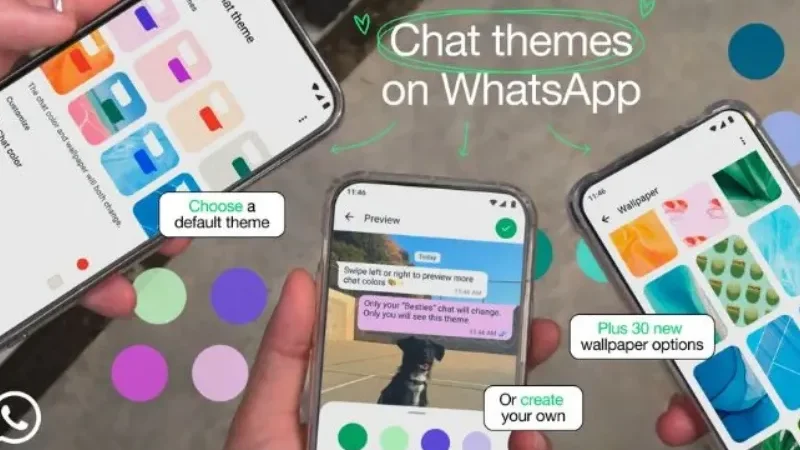 WhatsApp Introduces 5 New Chat Theme Categories