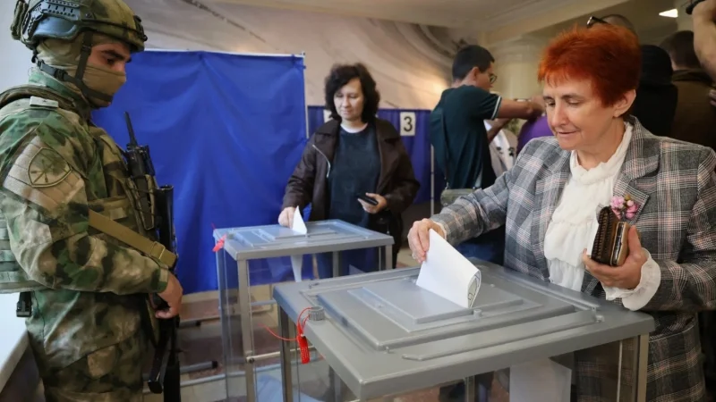 Russia’s wartime election includes occupied Ukrainian regions