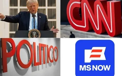 CNN, Politico, MS NOW sue over Trump White House ban
