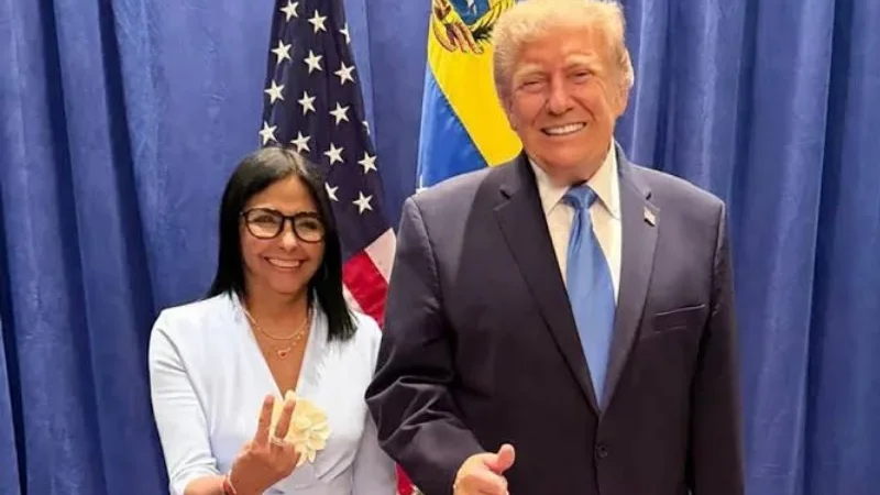 Trump meets Venezuela’s Delcy Rodriguez on UNGA sidelines