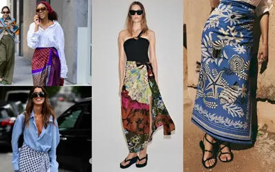 Summer beachwear staple sarongs steal the fall spotlight
