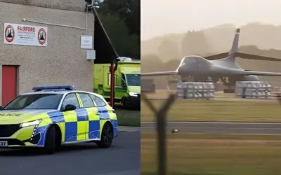 UK police declare major incident at Fairford air base as bomb squad deploys