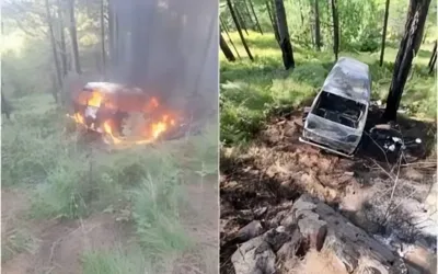 School van plunges into Murree ravine, catches fire, 11 injured