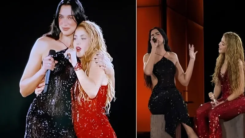 Dua Lipa and Shakira’s surprise Madrid duet sparks social media storm