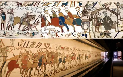 'Bayeux Tapestry' frenzy grips British Museum as Normandy masterpiece draws hours-long crowds