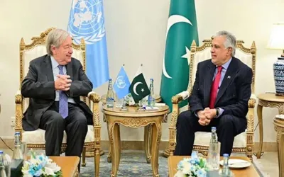 Ishaq Dar, UN chief Guterres review regional tensions and global issues