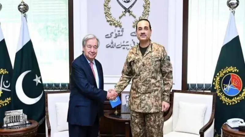 UN chief Guterres meets Field Marshal Asim Munir at GHQ for regional security talks