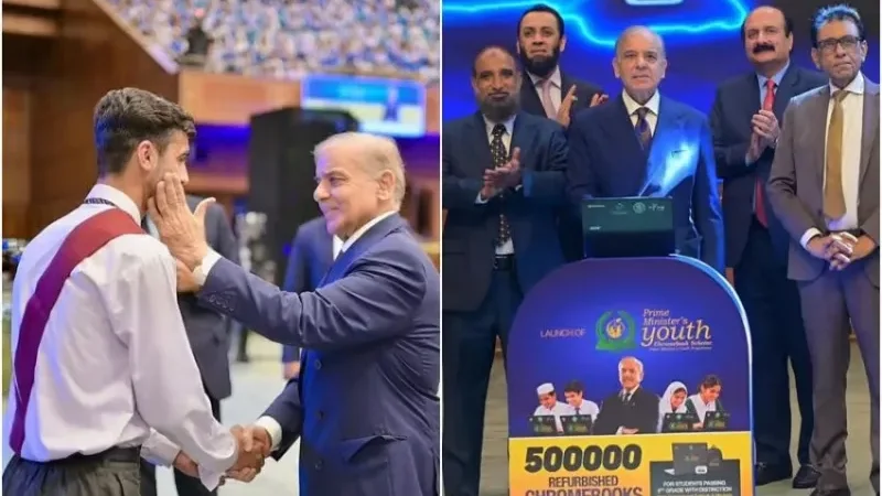 PM Shehbaz Sharif to equip students with 500,000 Chromebooks and internet access