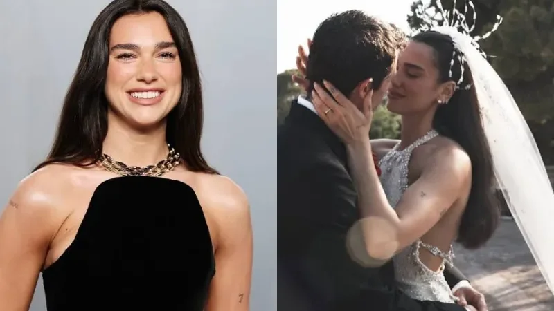 Dua Lipa shares the secret detail hidden in her wedding dress