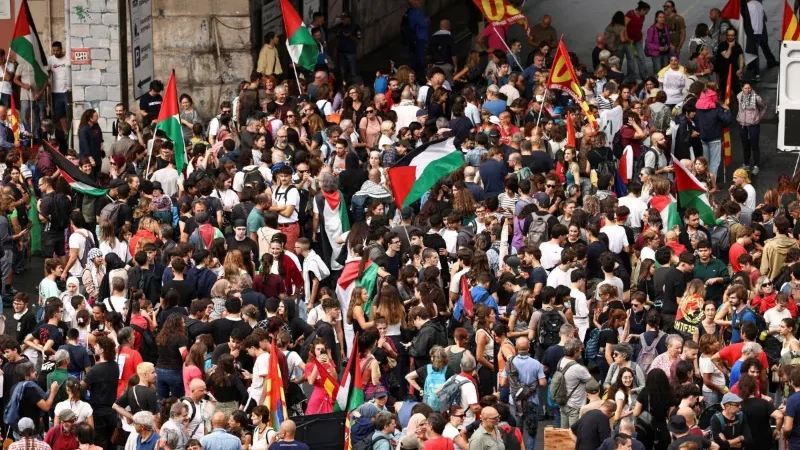Students, workers rally across Italy over economic pressures - economic pressures, Italy, nationwide strike, USB trade union
