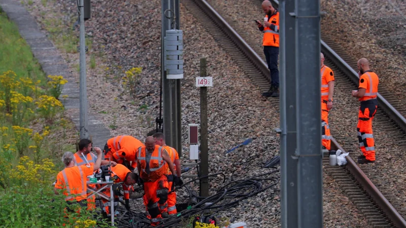 French police arrest man for alleged railway vandalism