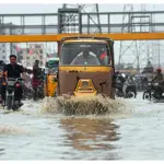 Which areas recorded most rainfall in Karachi today?
