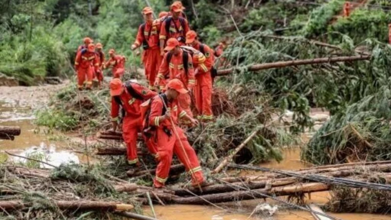 30 dead and dozens missing as central China faces severe rainstorm