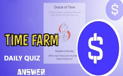 Time Farm Daily Quiz Today – August 3, 2024