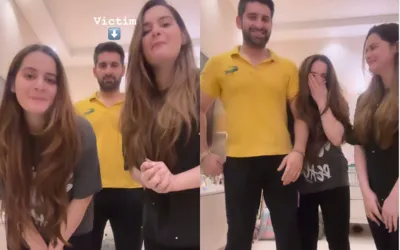 Aiman and Minal Khan prank Muneeb Butt as victim in "Give Me My Money" video