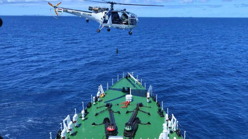 India searches for coast guard crew after helicopter crash