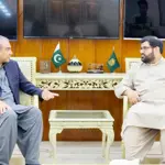 Mohsin Naqvi meets with ANP President Aimal Wali Khan