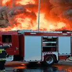 Fire erupts at illegal petrol pump in Karachi's Shah Faisal Colony
