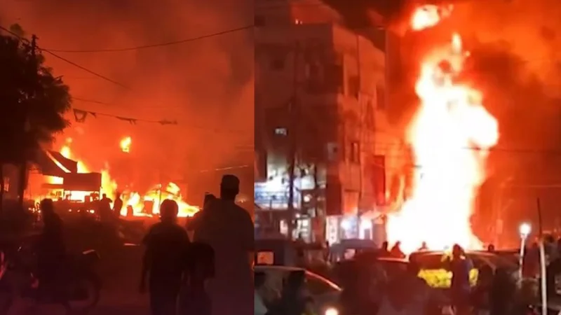 One killed as fire erupts at illegal petrol pump in Karachi