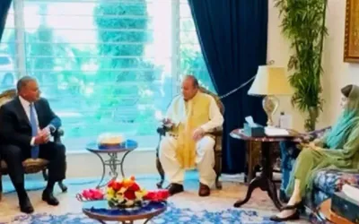 Donald Blome talks with Nawaz and Maryam about issues of mutual interest