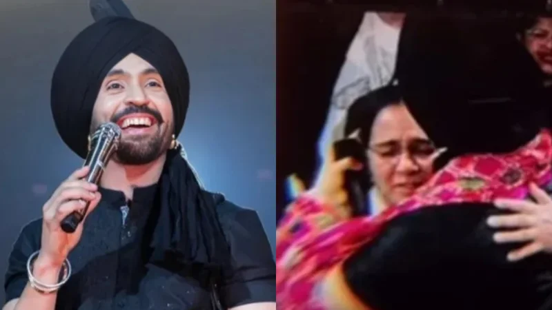 Diljit Dosanjh Shares Emotional Moment With Mother at Manchester Concert