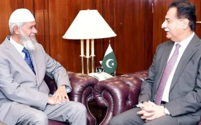 Dr Zakir Naik, Ayaz Sadiq discuss challenges of Muslim Ummah