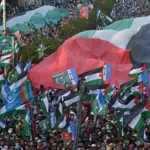 Jamaat-e-Islami holds solidarity Gaza march for in Karachi