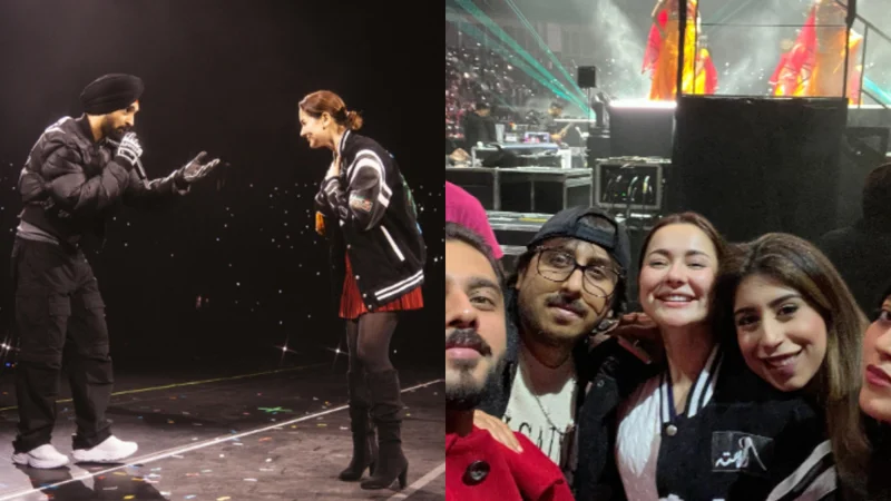 Hania Aamir Shares Unseen Moments from Diljit Dosanjh's London Concert