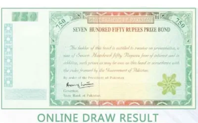 750 prize bond October 2024 - Check draw date & venue