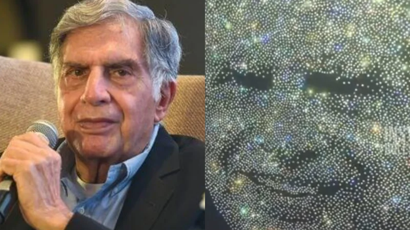 Ratan Tata's diamond portrait takes the internet by storm