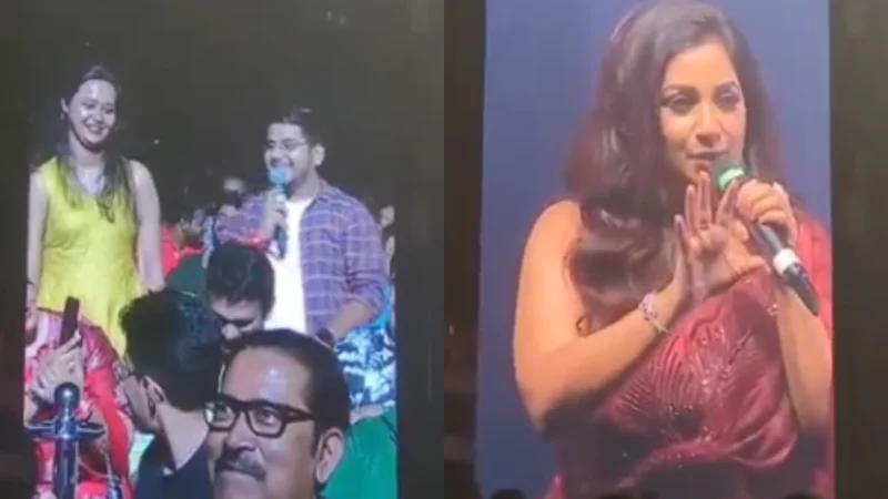 Kolkata Man Goes Viral For Proposing Girl at Shreya Ghoshal Concert: Watch