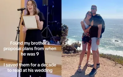 Groom's sister go viral after she reveals brother's proposal plans on his wedding day