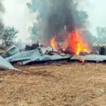 Indian Air force MiG-29 fighter jet crash Video, goes viral