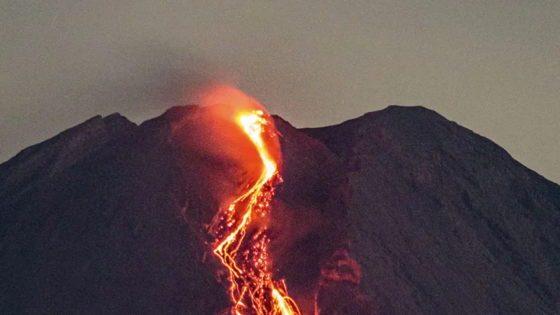 Indonesian volcano erupts, spewing huge ash cloud