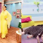 Mishi Khan fell of the chair during the live show goes viral, fans hilarious reaction