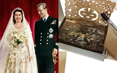 77-Year-Old slice of Queen Elizabeth II's wedding cake sells for $2,800