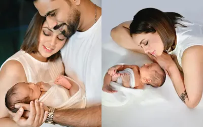 Maryam Noor introduces her newborn son with adorable photo-shoot