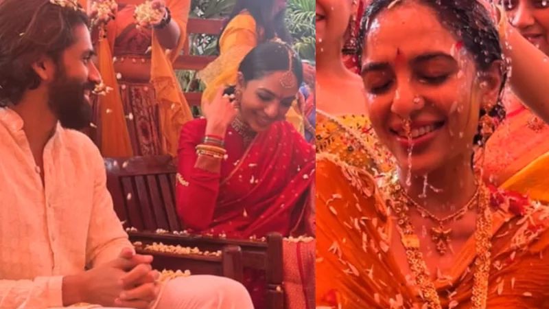 Naga Chaitanya, Sobhita Dhulipala kick off wedding celebrations with haldi ceremony