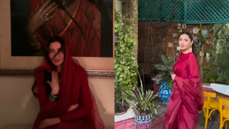 Mahira Khan breaks fashion taboo by repeating her Saree