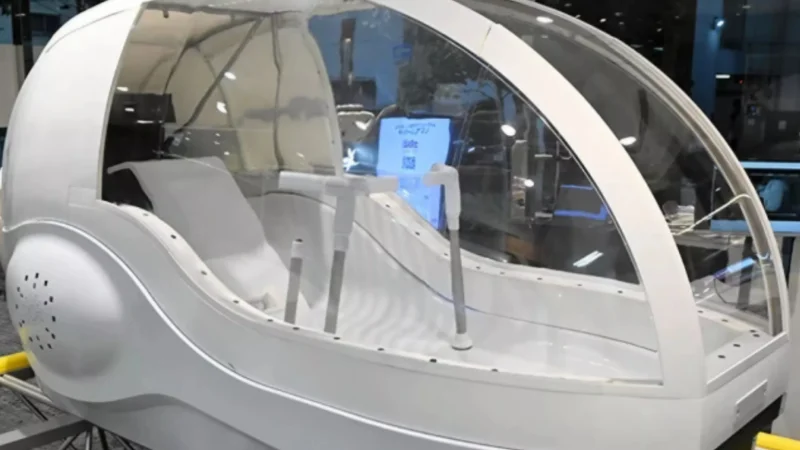 Japanese company unveils innovative human washing machine