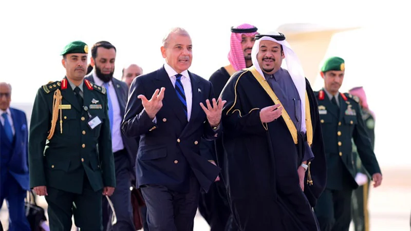 PM Shehbaz arrives in KSA to attend ‘One Water Summit’