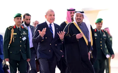 PM Shehbaz arrives in KSA to attend ‘One Water Summit’